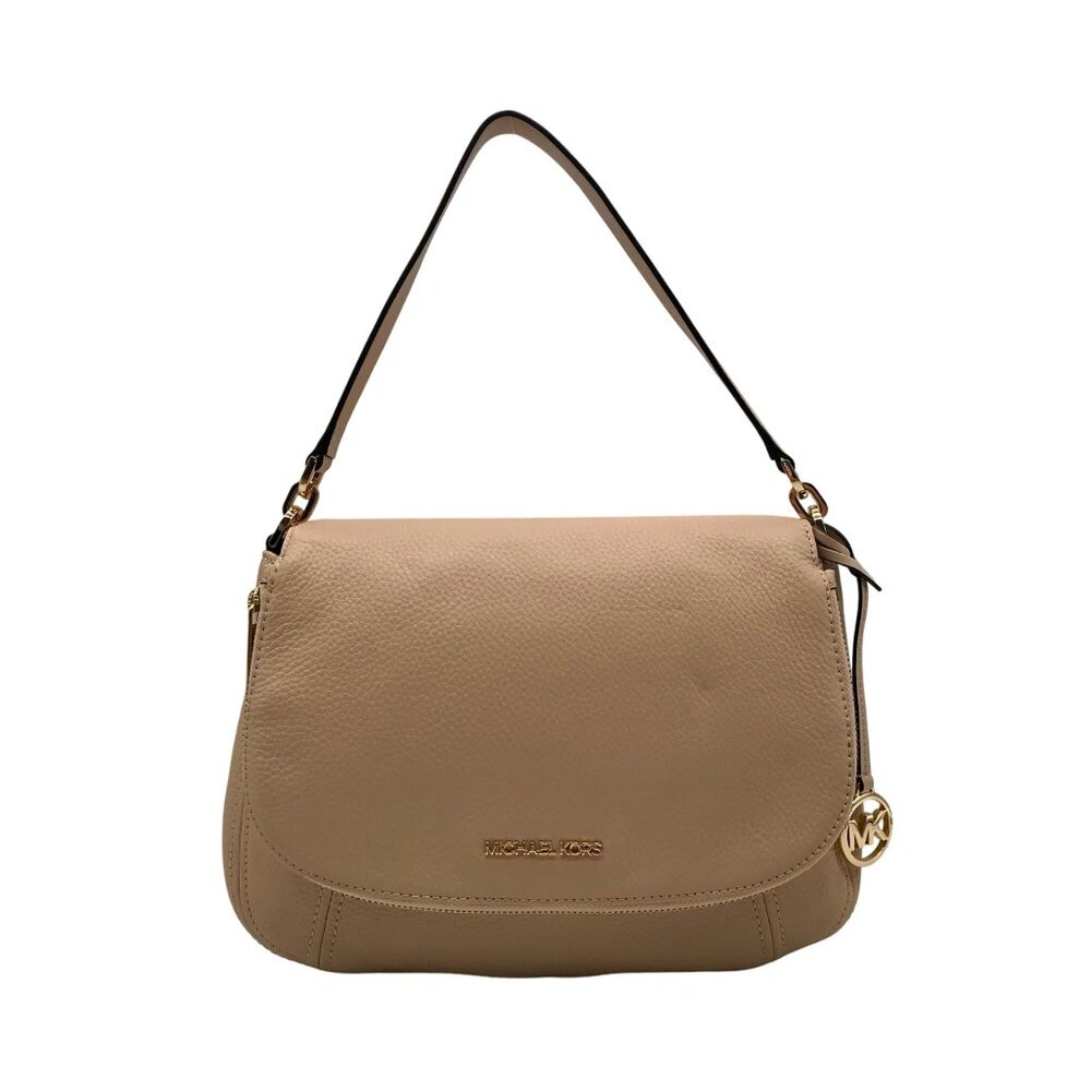 Michael Kors Light Pink Pebbled Leather Bedford Convertible Shoulder bag